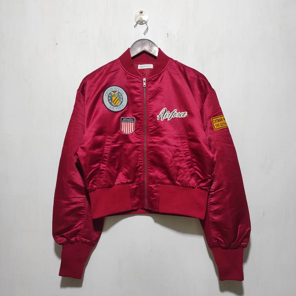 Browny Bomber Jacket  Size : F jaket bomber wanita