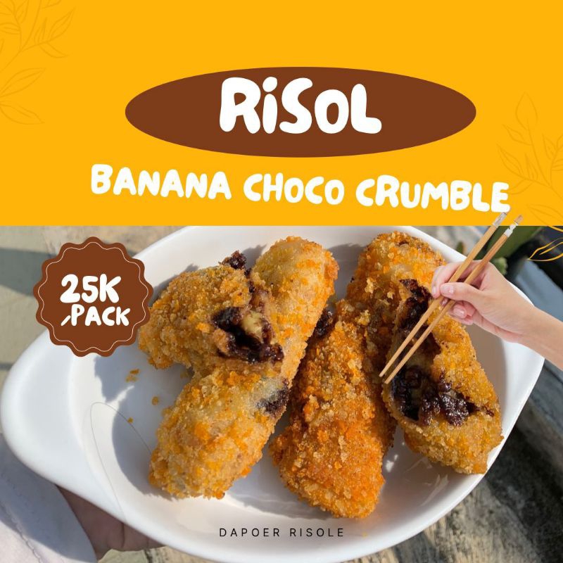 

Dapoer Risole - Frozen Risole Rasa Banana Choco Crumble