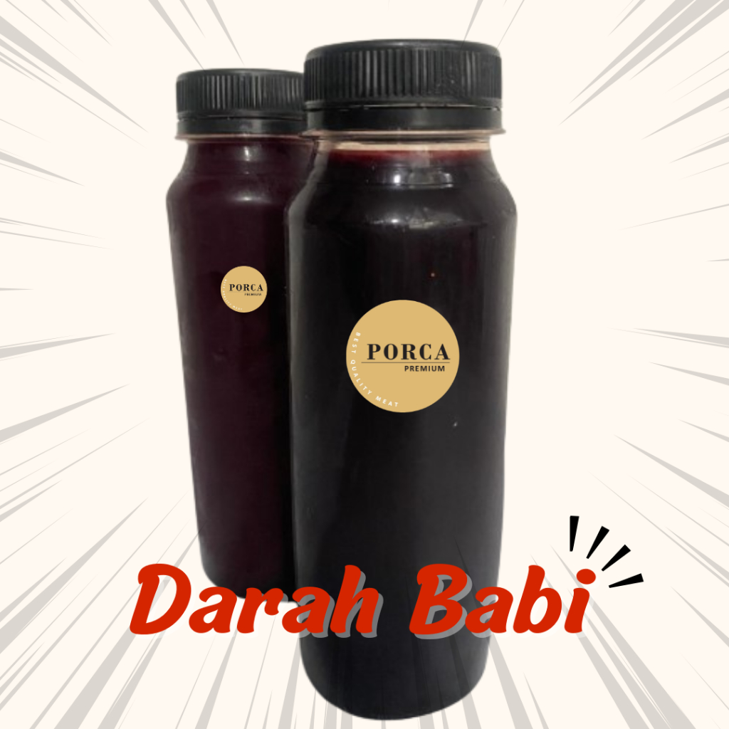 

Darah Babi Segar Kemasan Botol 200ml