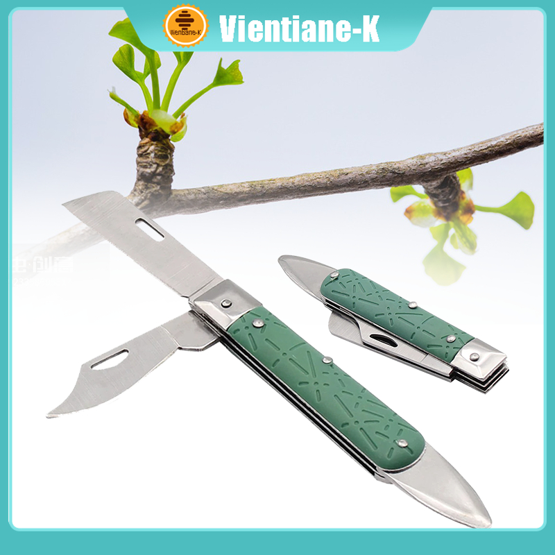3in1 Folding Grafting Knife / Pisau Lipat Okulasi Cangkok Tanaman / Pisau Okulasi Cangkok Tanaman