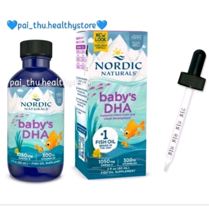 NORDIC NATURAL BABY DHA-Nordic Baby DHA -Nordic's Naturals Baby DHA- Vitamin Anak DHA@60ml