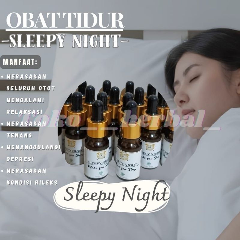 Terbaru Sleepy Night Official Original || Obat Tidur.Tetes Pingsan Depresi & Insomnia Cair Ampuh Sle