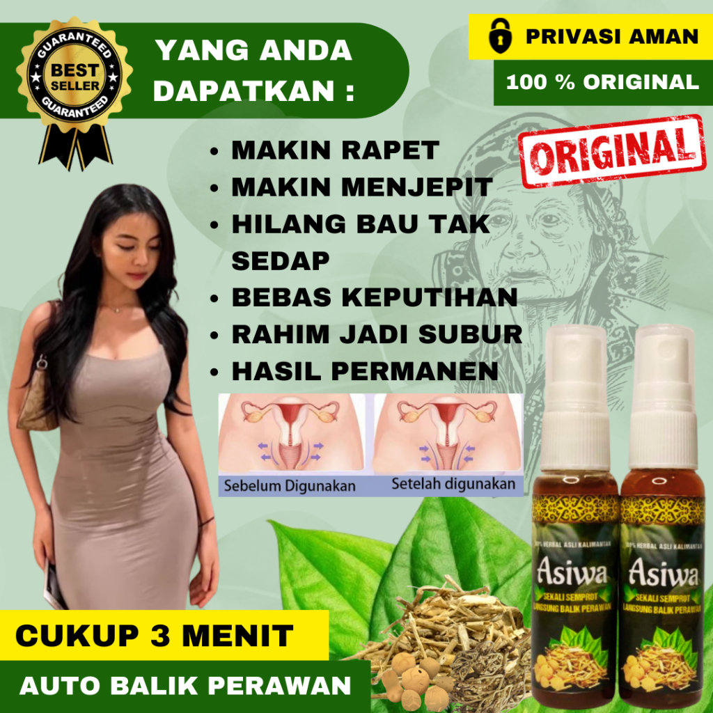 ASIWA DAYAK INTIMATE SPRAY (KEWANITAAN) ORIGINAL | Spray bujang dayak anti pelakor asli ramuan dayak