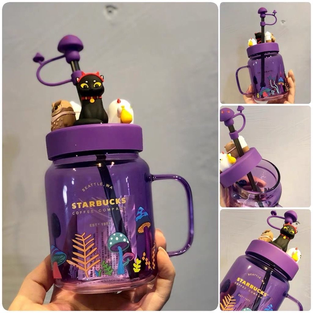 starbucks cups mug halloween night elf purple mason gelas 525ml