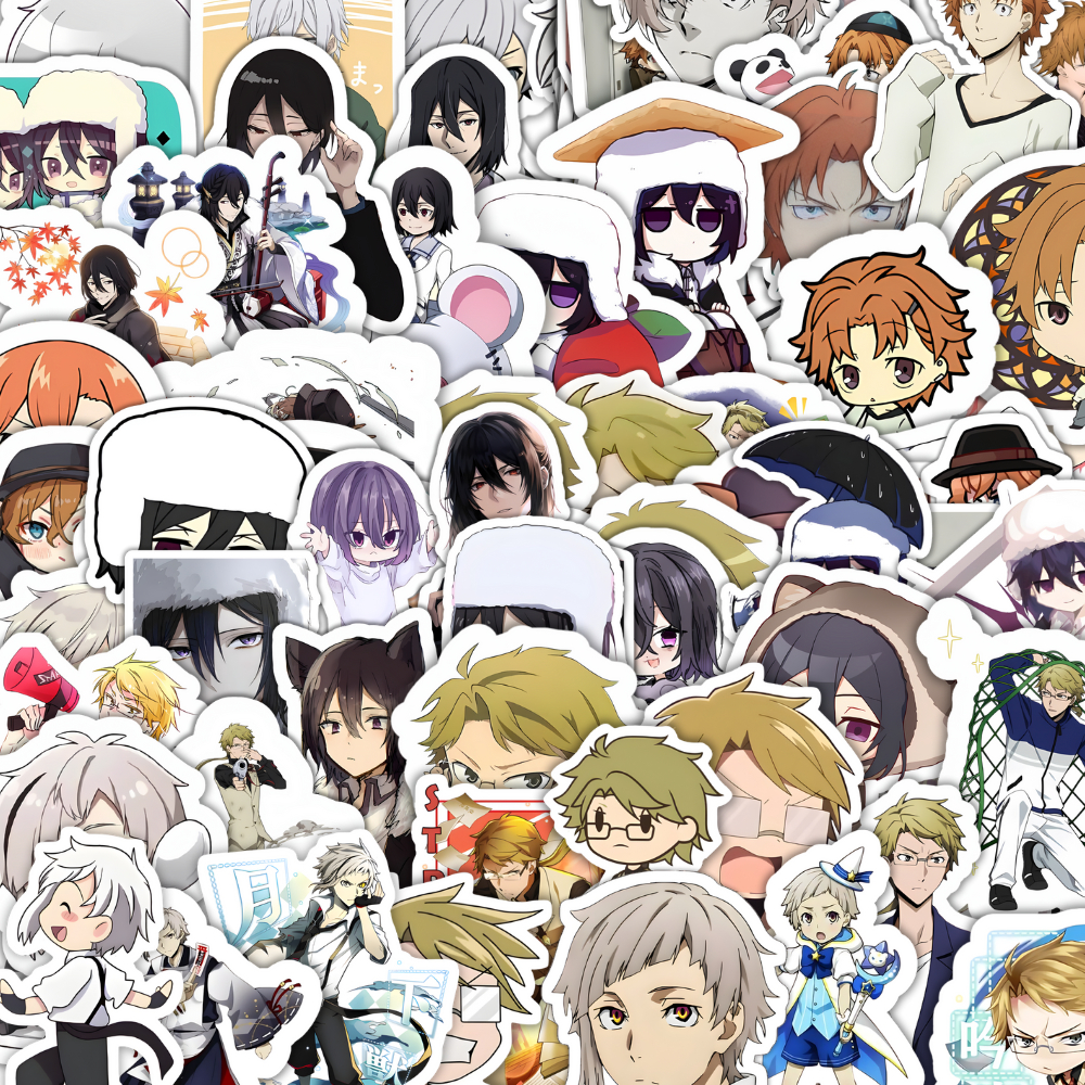 

HDS - STIKER KARAKTER BUNGOU STRAY DOGS | PER SET | 5 STIKER