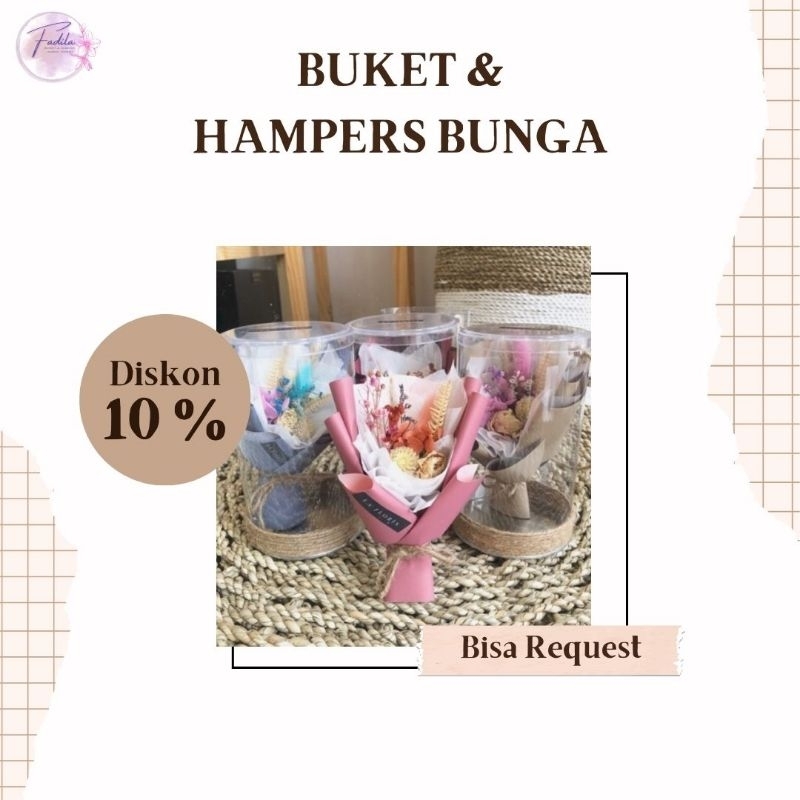 

Hampers Bunga campuran & Boneka