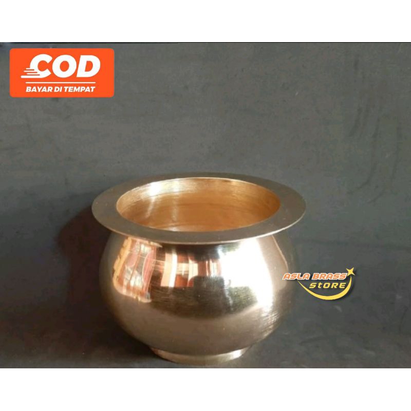 Hiolo Kuningan Tempat Bakar Dupa Tempat Tancap Dupa Bokor Hiolo P1 Bahan Tebal Dan Berkualitas