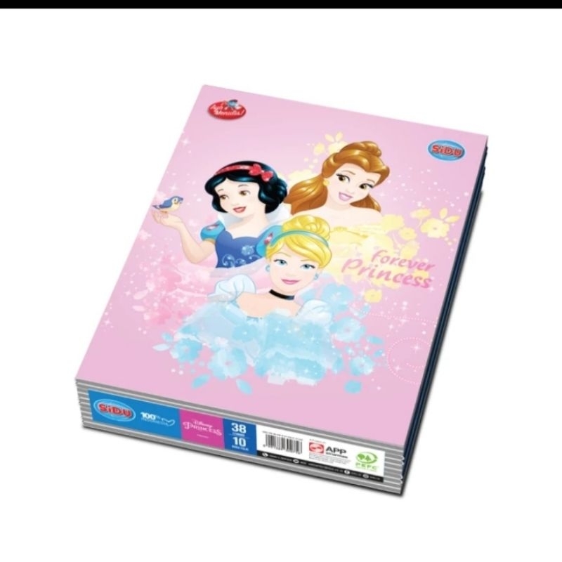 

SIDU Buku Tulis Disney princess 38 lembar 1 pack [ 10 BUKU ]