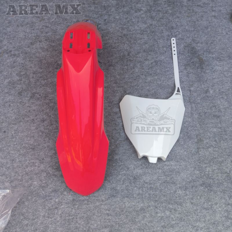 Spakbor Depan CRF 250 Dan Papan Nomor CRF 250 Spakbor Slebor Depan CRF 250 Papan Nomor CRF 250