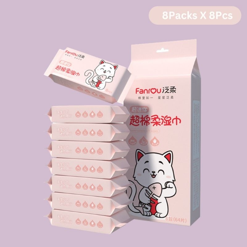 TISSUE BASAH / TISSUE BASAH KARAKTER / TISSUE BASAH TRAVELPACK / TISSUE BASAH 1 PACK ISI 8 BUNGKUS /