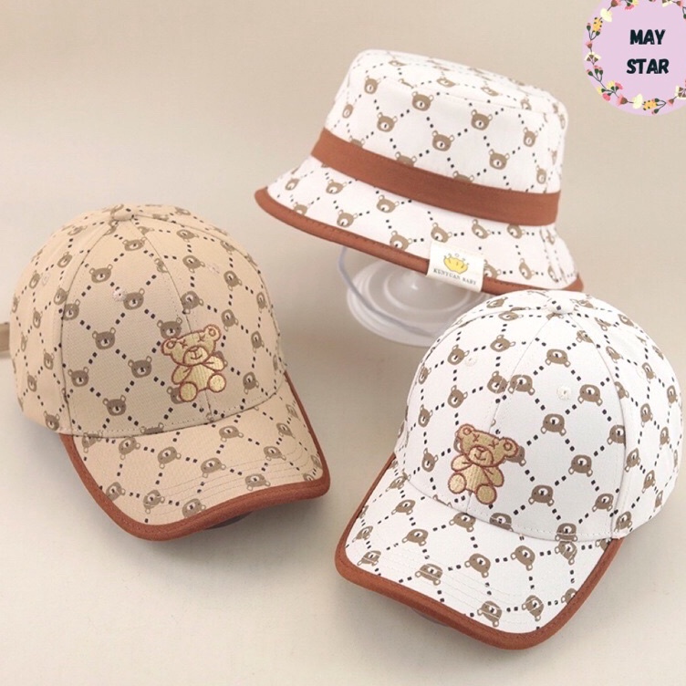 Borong Diskon  Topi Baseball Anak Laki Laki Anak Perempuan Import Model Bear U1