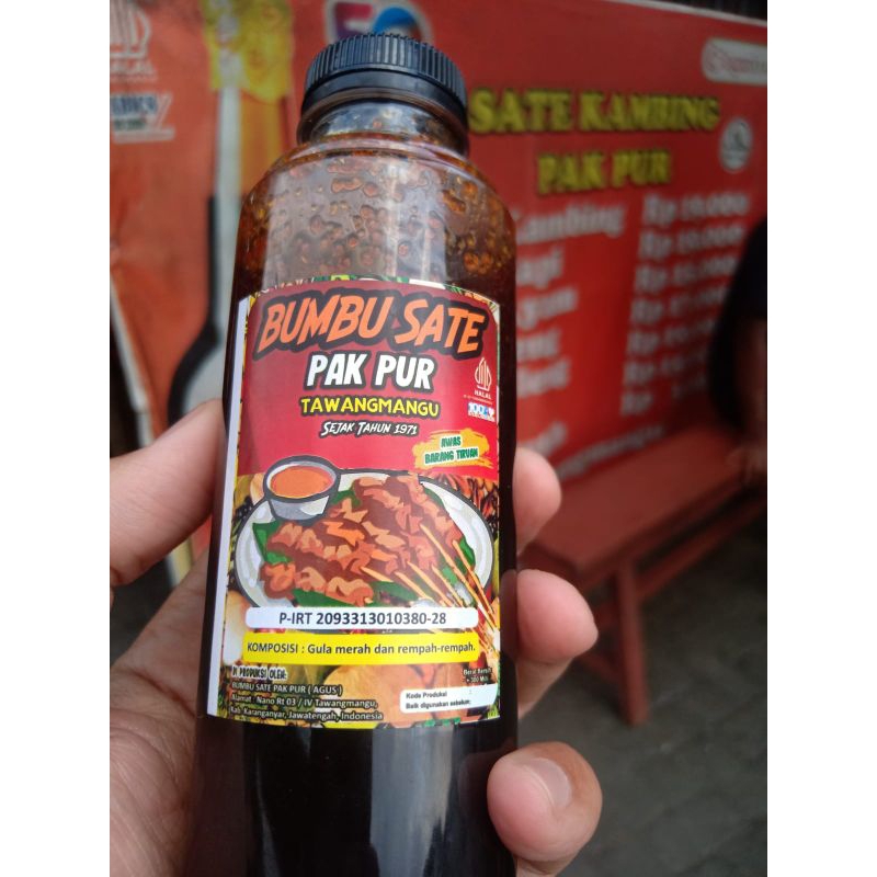 

Bumbu Bakar Sate Pak Pur Tawangmangu