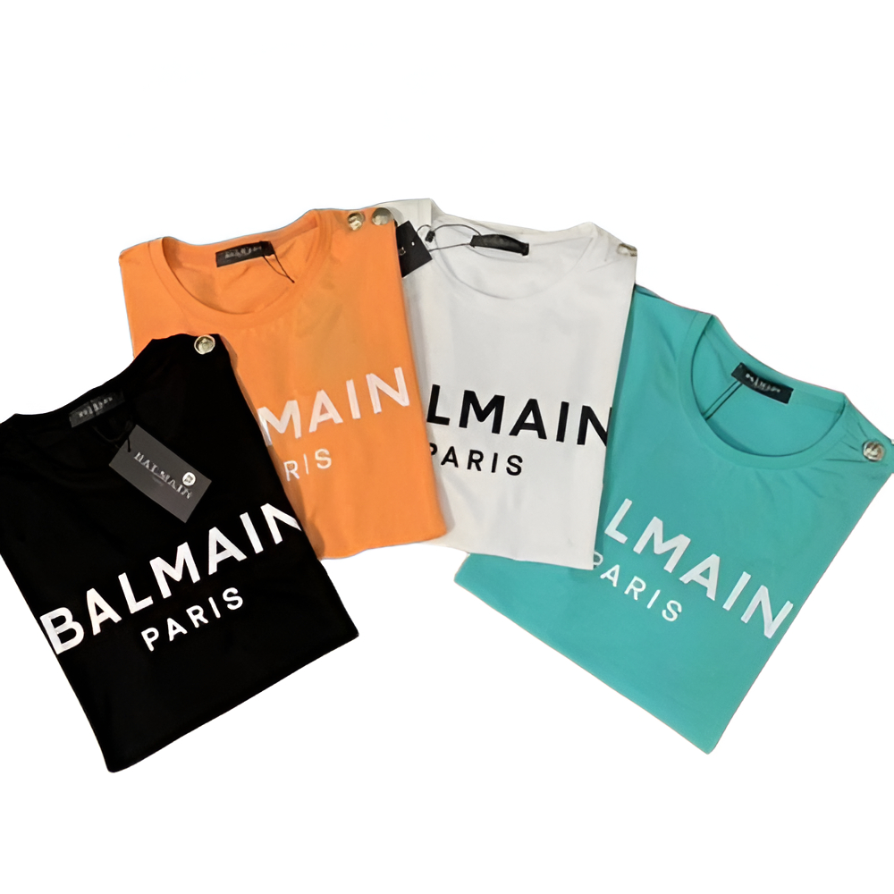 LSH Kaos Tshirt Balmain Paris Bahan Cotton Combed 30s Premium Size S-4XL (Wanita dan Pria)