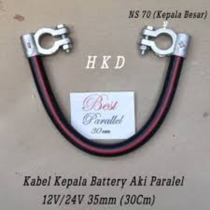 KABEL PARALEL AKI MOBIL 24 VOLT 30 CM