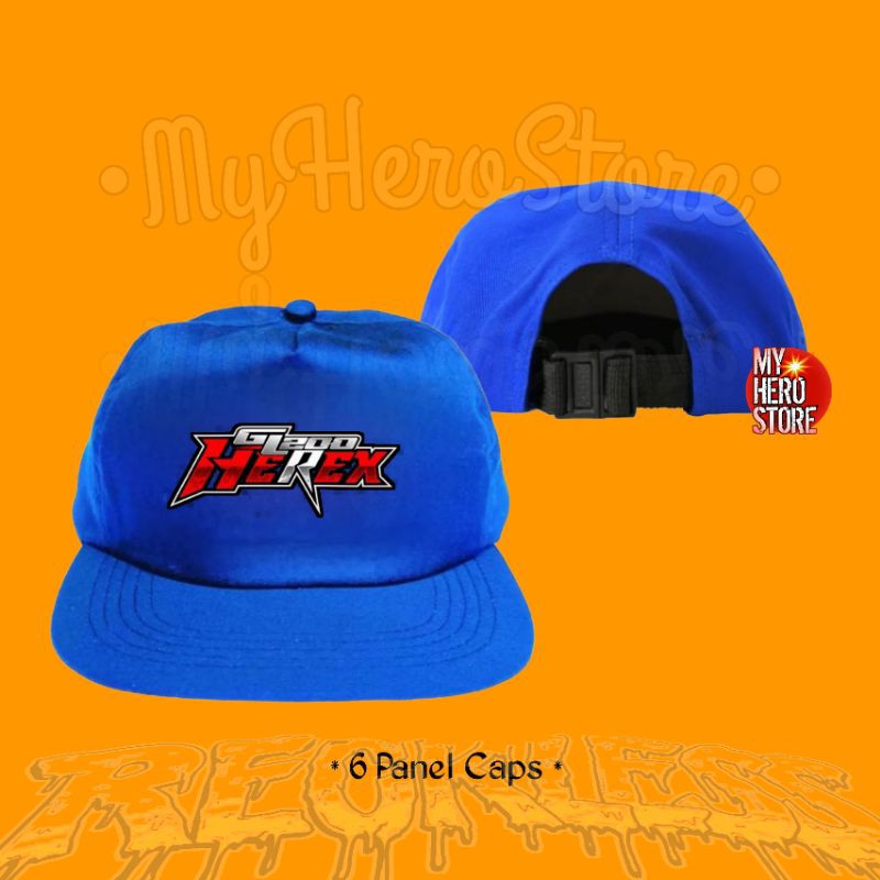 Topi 6 Panel (GL 200 Herex) Caps Six Panel Premium ll Topi Distro ll Unisex ll Nyaman dipakai
