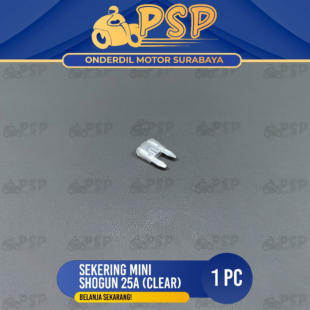 Sekering Shogun 125 Mini 25A (Warna Putih) - Fuse DX Micro Fuse Mikro Sekring Tusuk Tancap Kotak 25A