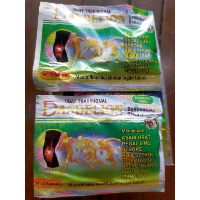 

dandelion asam urat pegel linu dll original