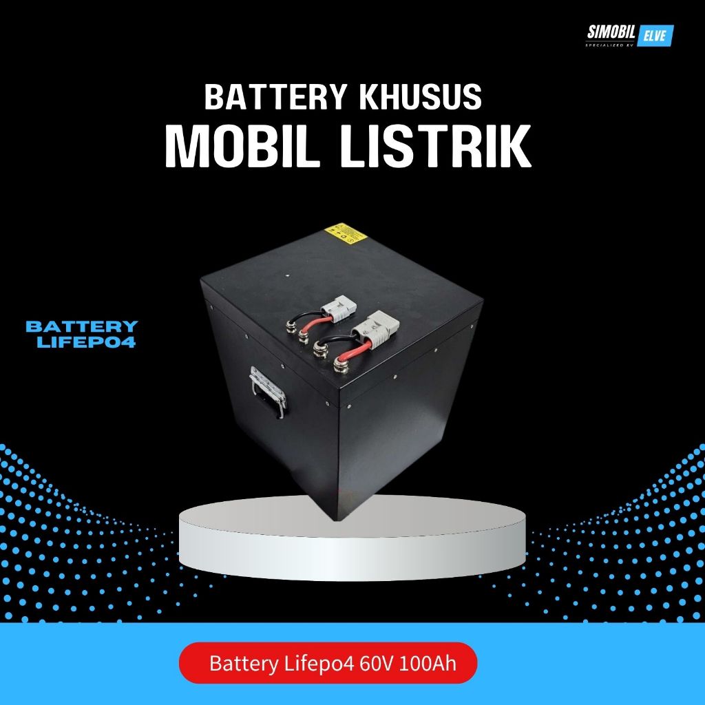 Battery Lifepo4 60V 100Ah Kit Mobil Listrik
