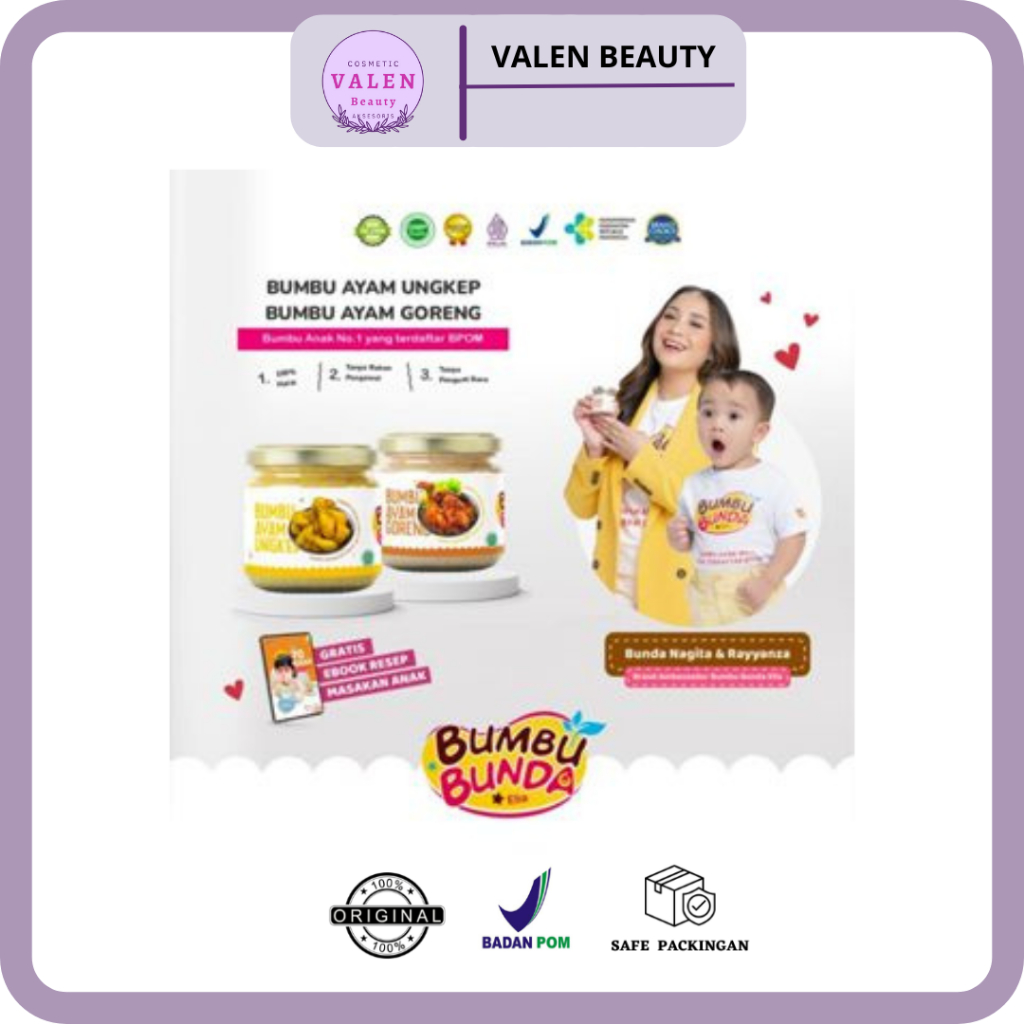 

Bumbu Bunda Elia Bumbu Ayam Ungkep | Bumbu Ayam Goreng | Non MSG Non Pengawet | MPASI | Kaldu MPASI | Bumbu MPASI (BELI 2 GRATIS 1)