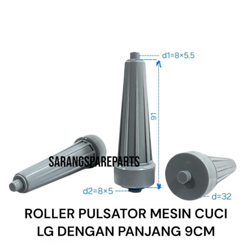ROLLER PULSATOR MESIN CUCI LG / RODA PULSATOR MESIN CUCI LG / ROLER PULSATOR MESIN CUCI LG 7 CM DAN 