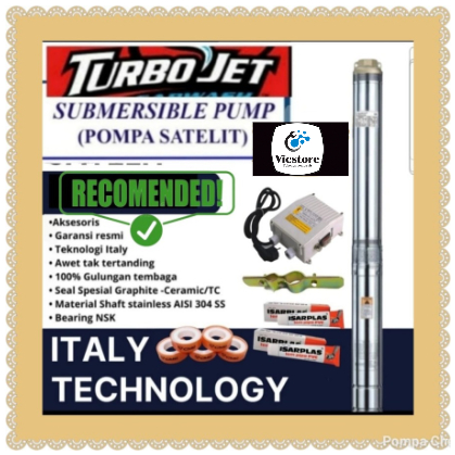 Pompa satelit Turbo 3sdm 1/39 3 inch 1.5 Hp submersible pump submersible