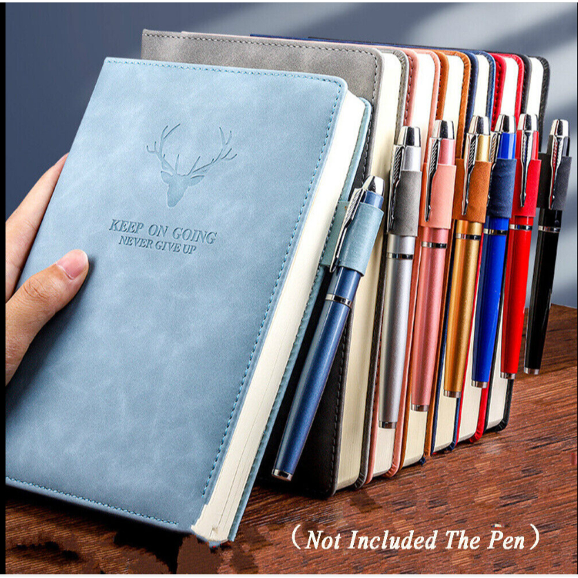 

Buku Catatan Harian Notebook Diary Cover Kulit 180 Lembar A5