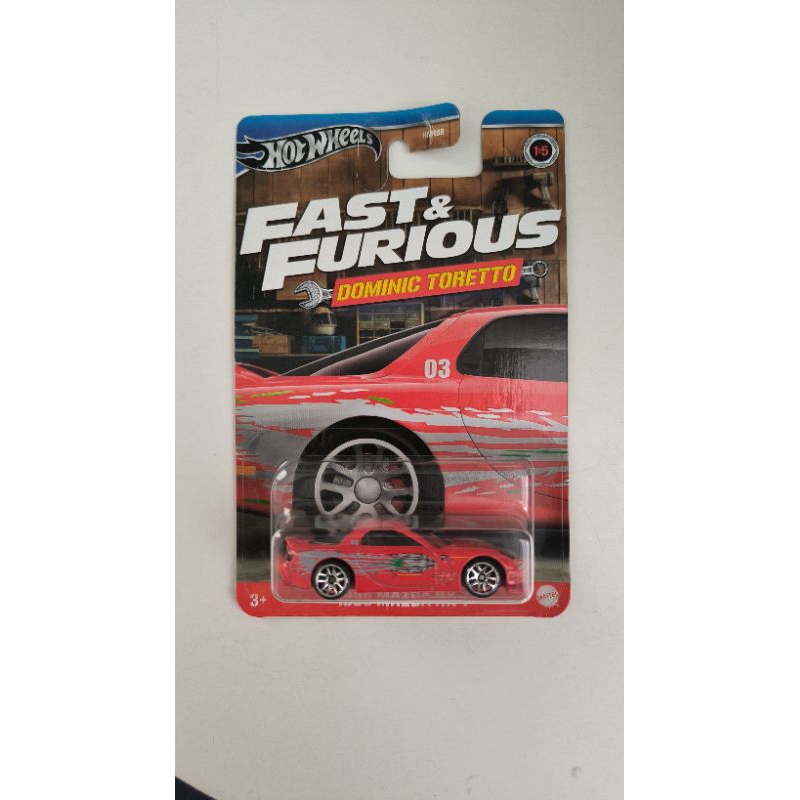 Hotwheels Fast Furious Mazda RX7 merah