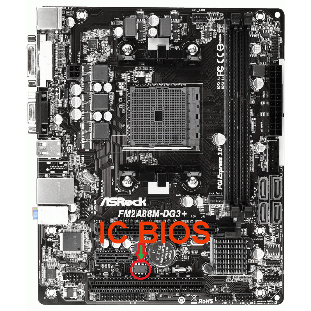 IC BIOS Asrock FM2A88M-DG3+
