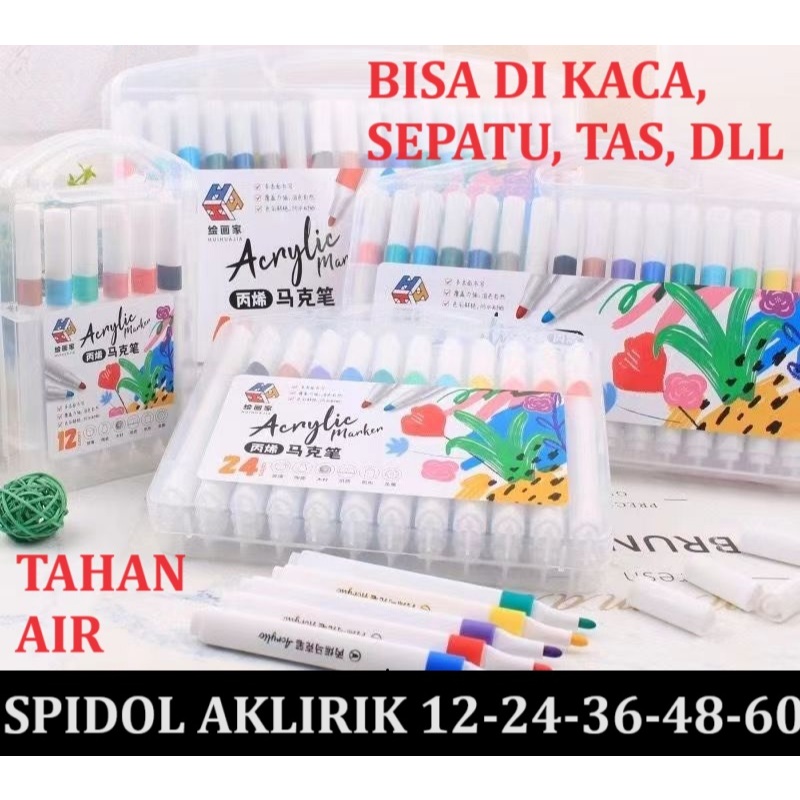 

L074 Crayon Acrylic marker spidol warna akrilik pensil krayon pewarna 12 18 24 36 48 60 lukis gambar mewarnai kado alat kaca sepatu tas kain baju anti tahan air aman anak sekolah les sd smp tk sma viral tiktok tik tok fyp grosir set tk ori