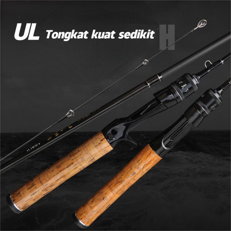 joran pancing UL casting&spining carbon solid padat
