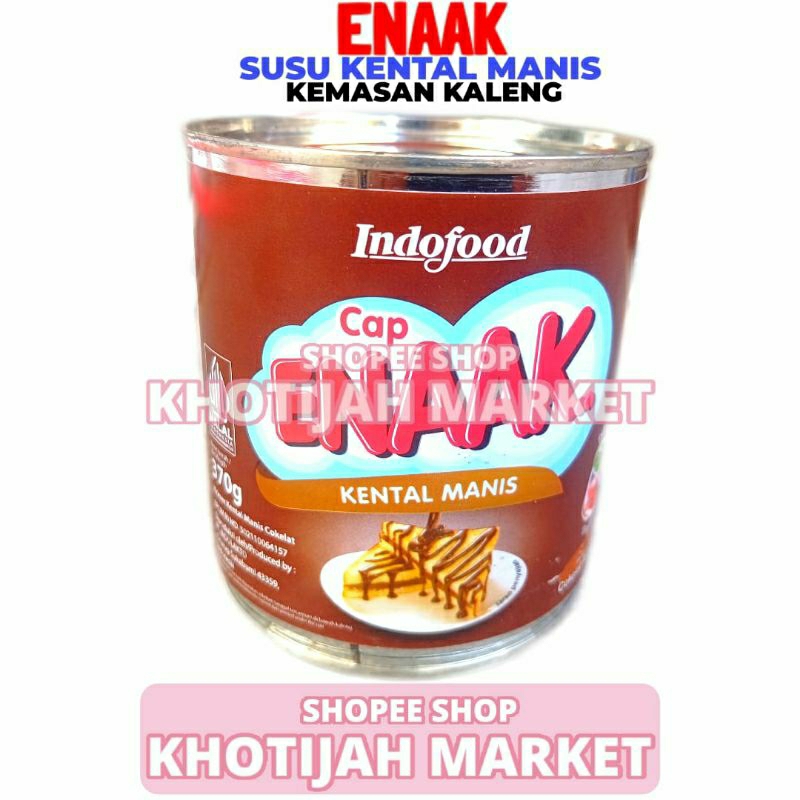 

Susu Kental Manis Kaleng Cap Enaak Coklat 370 Gram