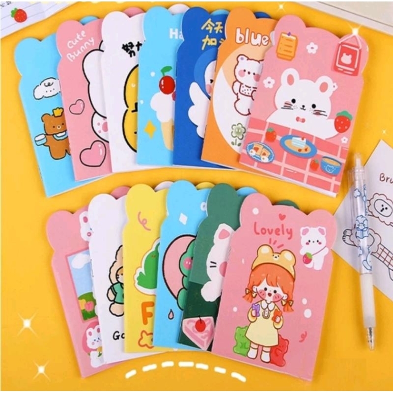 

BUKU TULIS MINI MOTIF KARTUN / NOTE BOOK MINI KARTUN
