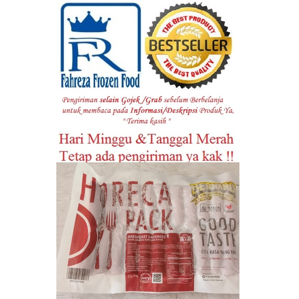 

Bernardi Horeca Sosis Sapi 1KG (VP) Harga Promo Kemasan Baru