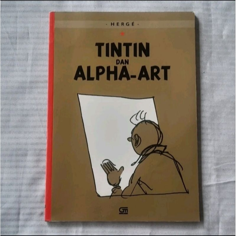 The Adventures of Tintin: Tintin dan Alpha-Art (Tintin and Alph-Art) by Herge 1st Print 2008 INDONES