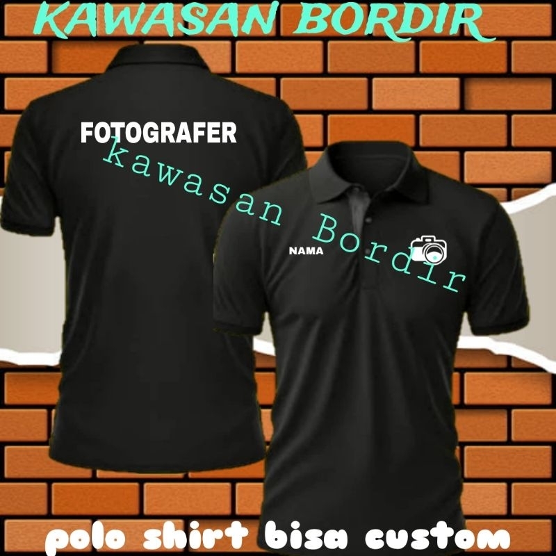 Terbaru polo shirt fotografer kaos fotografer baju fotografer kaos FG baju FG seragam FG polo shirt 
