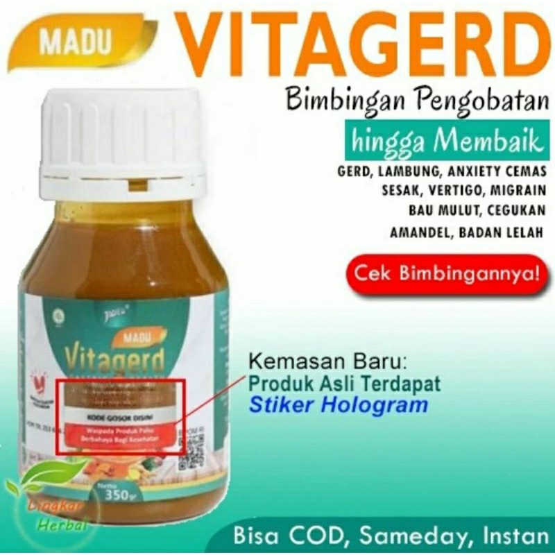 

Madu Vitagerd Original untuk asam lambung