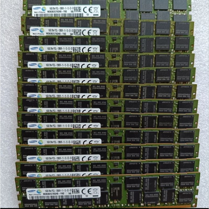 memory server samsung DDR3 RAM 16GB 2Rx4 PC3L12800R