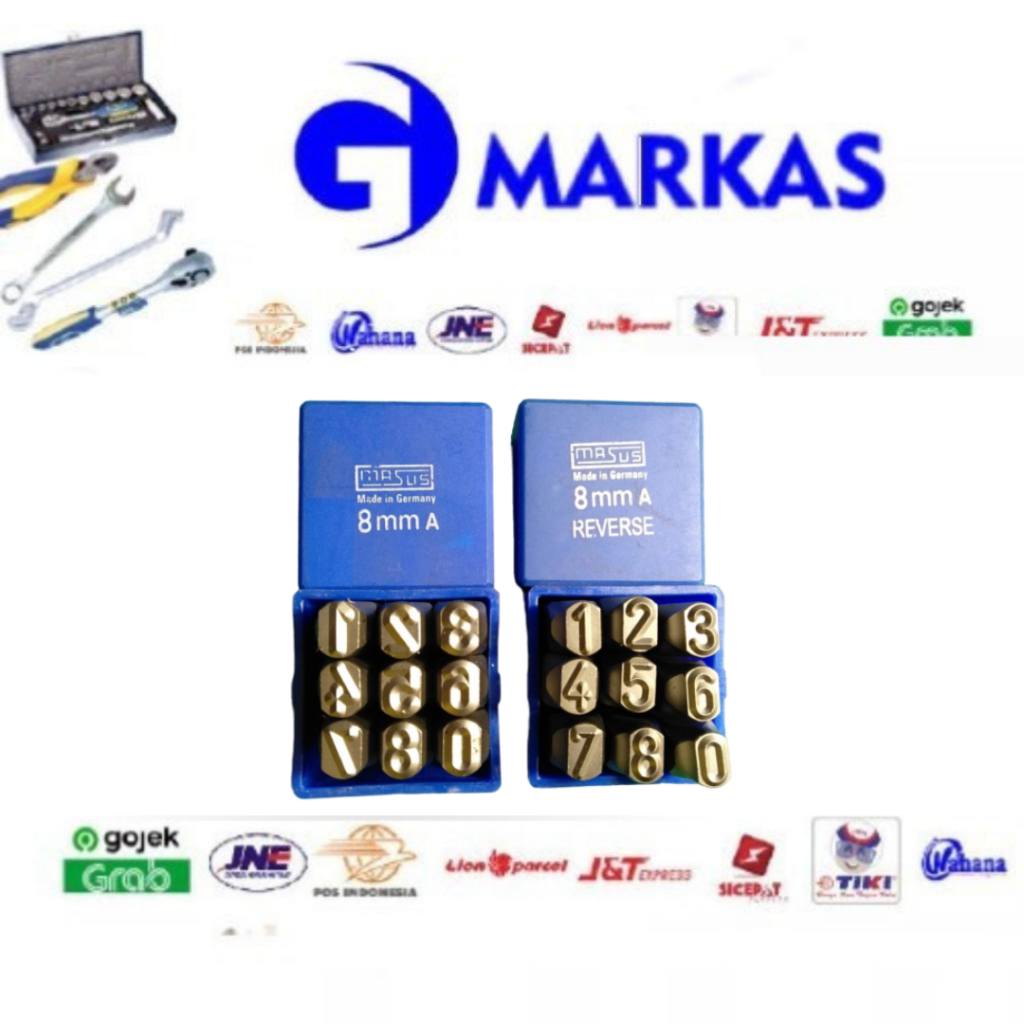 

Ketok Angka ukuran 6mm Figure Stamp Punch Merk MASUS GERMAN ASLI