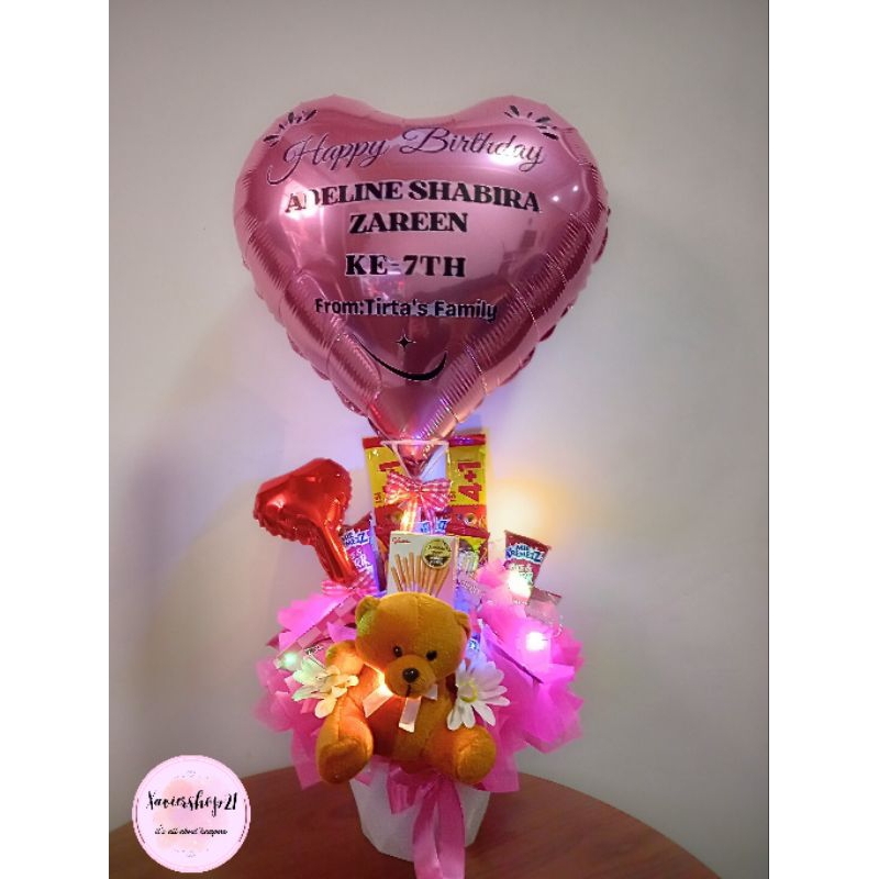 Snack Balon / Buket Balon / Snack Balon Pot Ukuran Jumbo