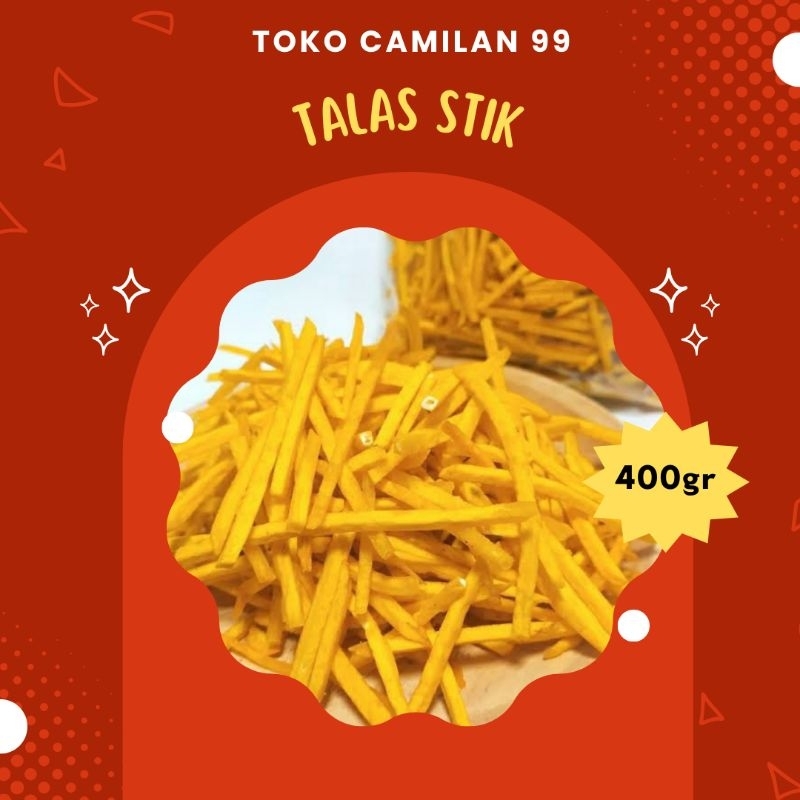 

camilan talas stik enak