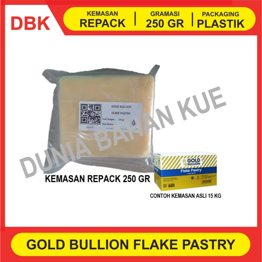 

KORSVET GOLD BULLION FLAKE PASTRY (SHORTENING) REPACK 250 GR