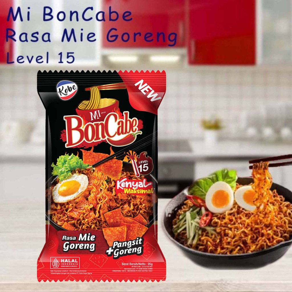 

Mie boncabe * 95g * Level 15 * Mie instan