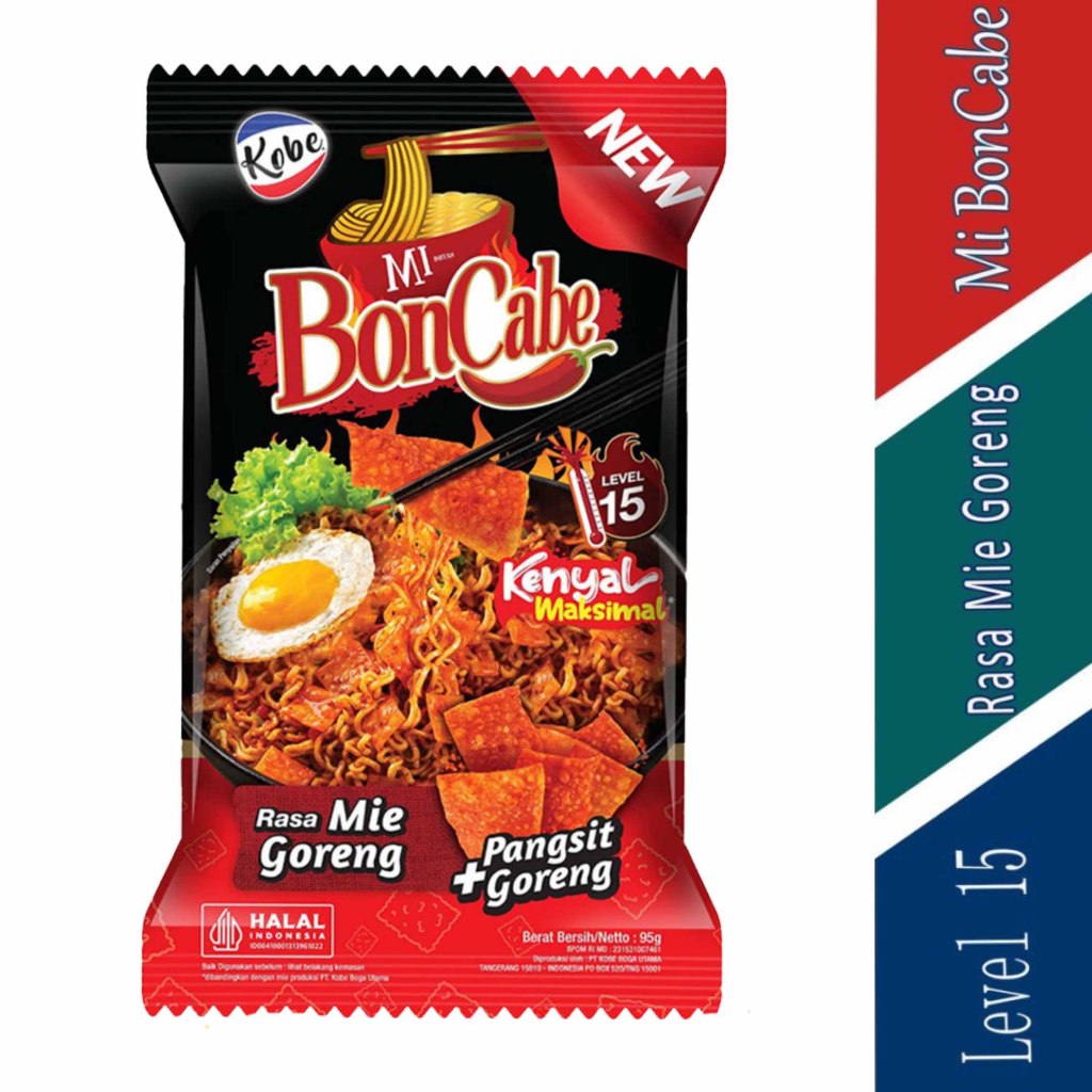 

Mie - Mie instan - Mie boncabe - 95g - Level 15