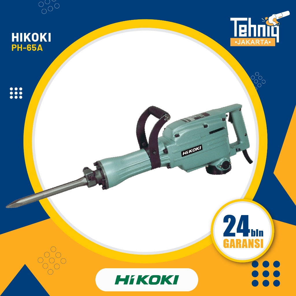 Mesin Bobok Beton Hikoki PH65A / Hikoki Jack Hammer Demolition Hammer PH 65A