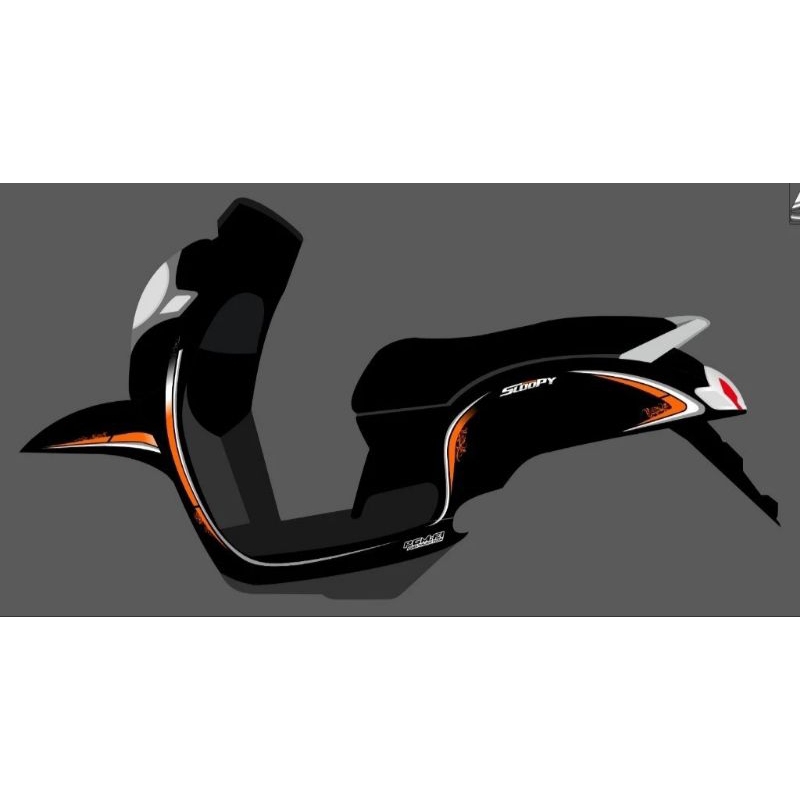 STRIPING STICKER TRANSPARAN SCOOPY NEW 2018-2019 LIST OREN