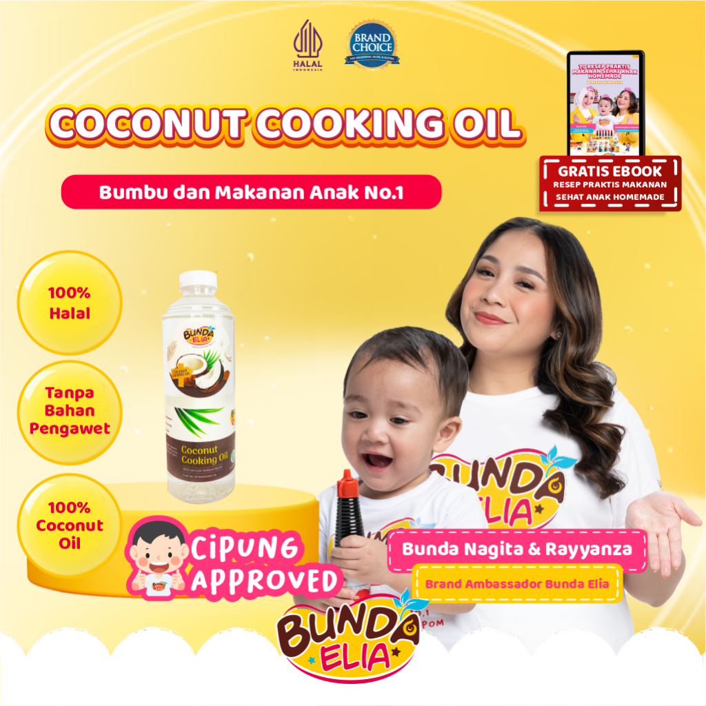 

BUMBU BUNDA by Elia Coconut Cooking Oil/ Minyak Kelapa untuk masak MPASI