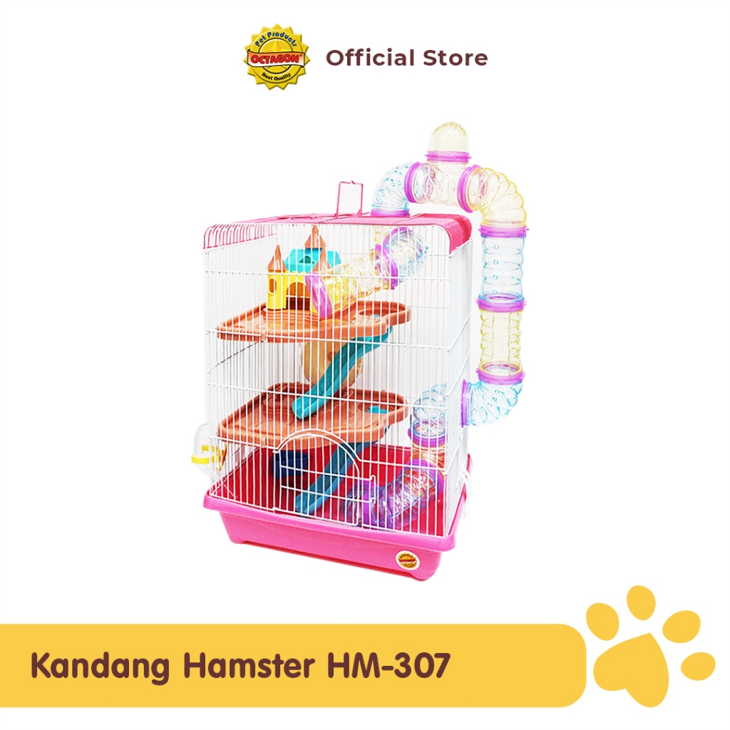 OCTAGON Kandang Hamster Castle Tingkat 3 | Hamster Cage