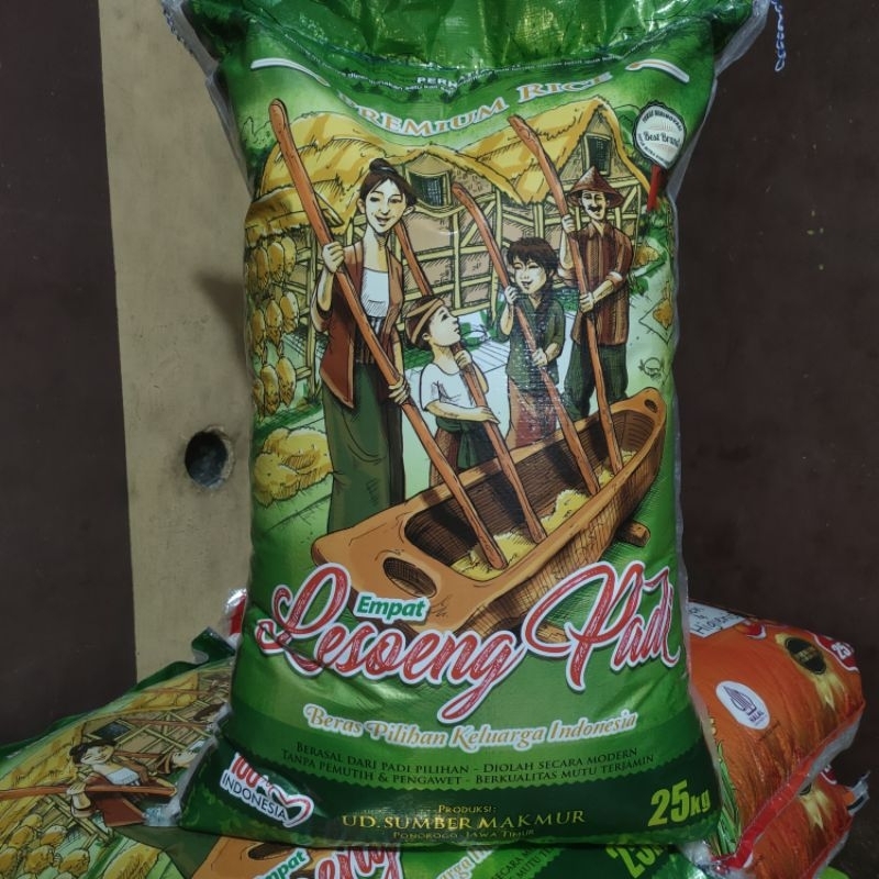 

Beras super premium 25 Kg Lesoeng Padi/ Beras premium I/ Beras premium 1 karung 25Kg murah bangettt