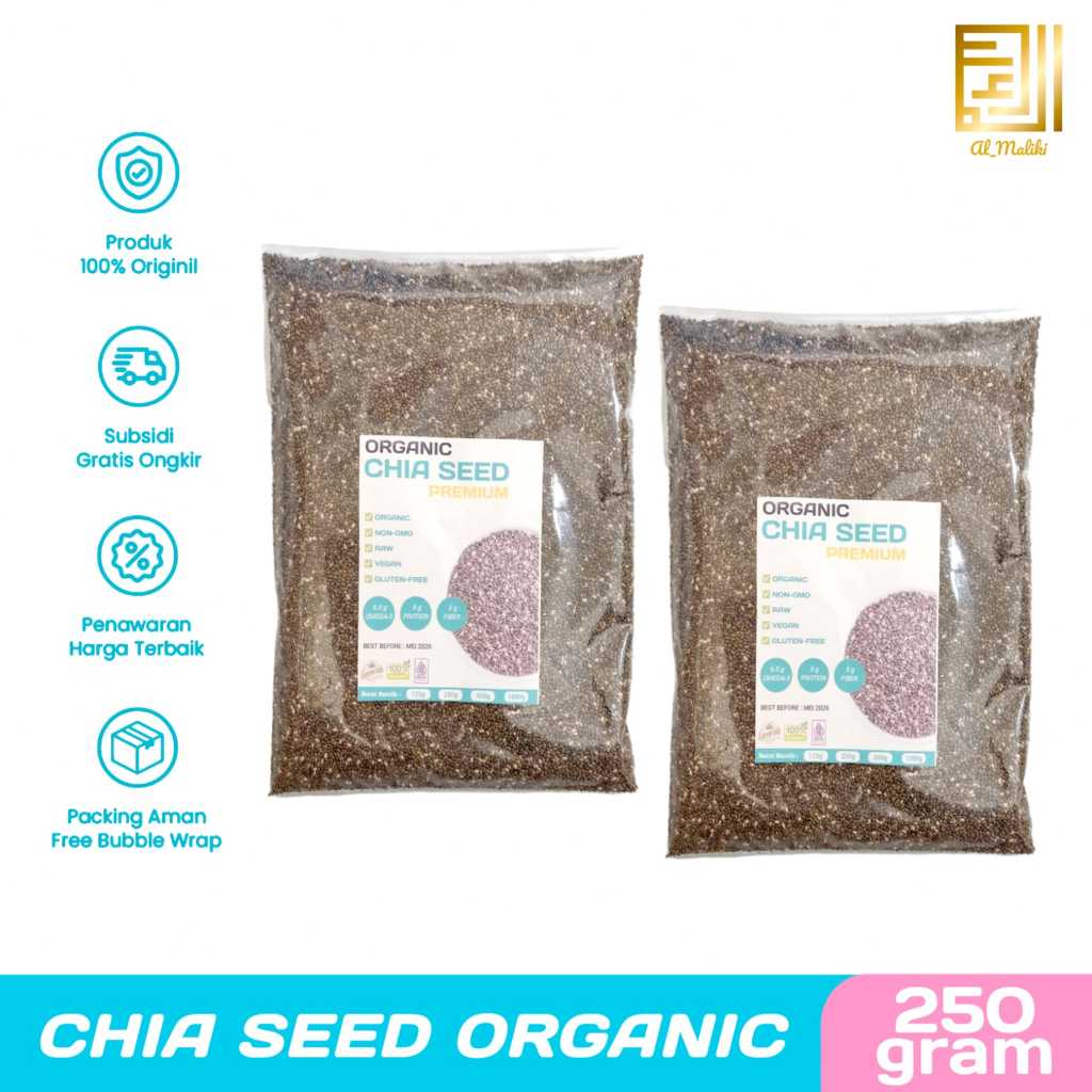 

Chia Seed Organic 250gram I Black Chia Seed Mexico