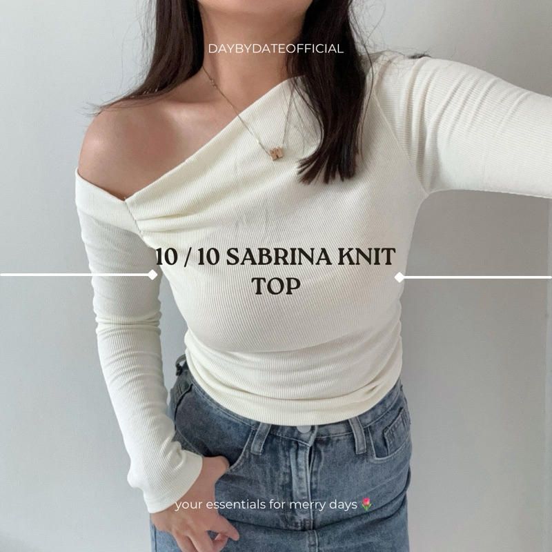 10 / 10 Sabrina Knit Top Daybydate Off Shoulder Top Sabrina Knit Top Off Shoulder Knit Top Sabrina
